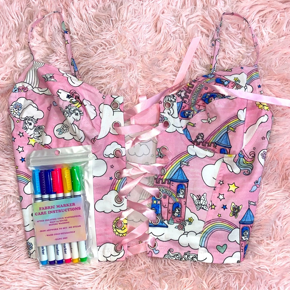 🌈💗DOLLSKILL X MY LITTLE PONY CORSET TOP🌈💗